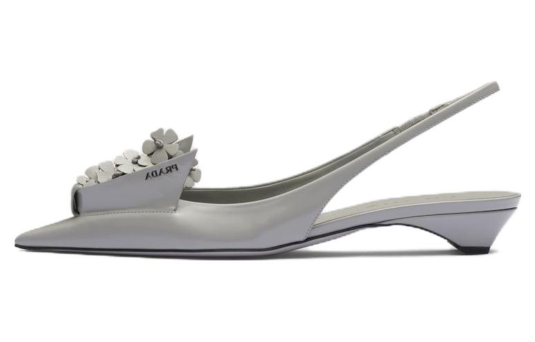 (Women) Prada Pointed Toe Slip-On 'Metallic Grey' 1I317N_055_F0424_F_025