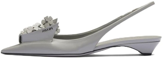(Women) Prada Pointed Toe Slip-On 'Metallic Grey' 1I317N_055_F0424_F_025 (Women) Prada Pointed Toe Slip-On 'Metallic Grey' 1I317N_055_F0424_F_025
