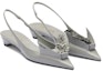 Order (W) Prada Kasut Slip-On Hujung Tajam 'Kelabu Metalik' 1I317N_055_F0424_F_025