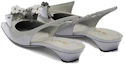 Shop (W) Prada Slip-On a Punta ''Grigio Metallizzato'' 1I317N_055_F0424_F_025