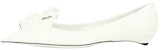 (W) Prada Kasut Slip-On Hujung Runcing 'Putih Kasual' 1F291N_055_F0009_F_A015