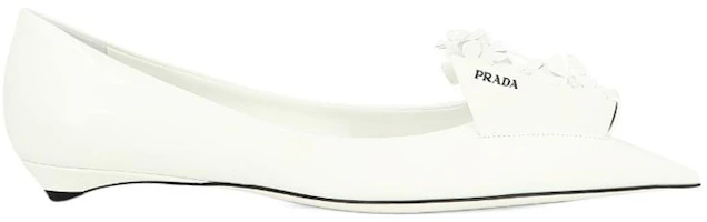 Order (W) Prada Zapatos Mule Punta Fina 'Blanco Casual' 1F291N_055_F0009_F_A015
