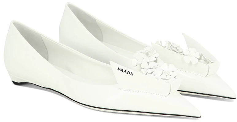 (W) Prada Puntige Neus Instapper ''Wit Casual'' 1F291N_055_F0009_F_A015 Lookbook (W) Prada Puntige Neus Instapper ''Wit Casual'' 1F291N_055_F0009_F_A015