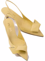 Lookbook (Women) Prada Pointed Toe Slip-On Block Heel Pumps 4.5cm 'Bright Yellow Patent' 1I318N_055_F0901_F_045