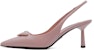 (W) Prada Kasut Tumit Tinggi Slip-On Runcing 7.5cm 'Powder Pink' 1I901M_055_F0E18