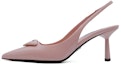 Buy (W) Prada Kasut Tumit Tinggi Slip-On Runcing 7.5cm 'Powder Pink' 1I901M_055_F0E18