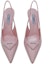 Shop (W) Prada Kasut Tumit Tinggi Slip-On Runcing 7.5cm 'Powder Pink' 1I901M_055_F0E18