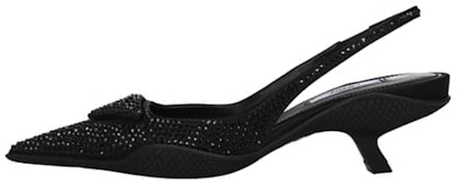 (Women) Prada Pointed Toe Sock Kitten Heels 'Black' 4.5cm 1I756M_2AWL_F0002_F_045 (Women) Prada Pointed Toe Sock Kitten Heels 'Black' 4.5cm 1I756M_2AWL_F0002_F_045