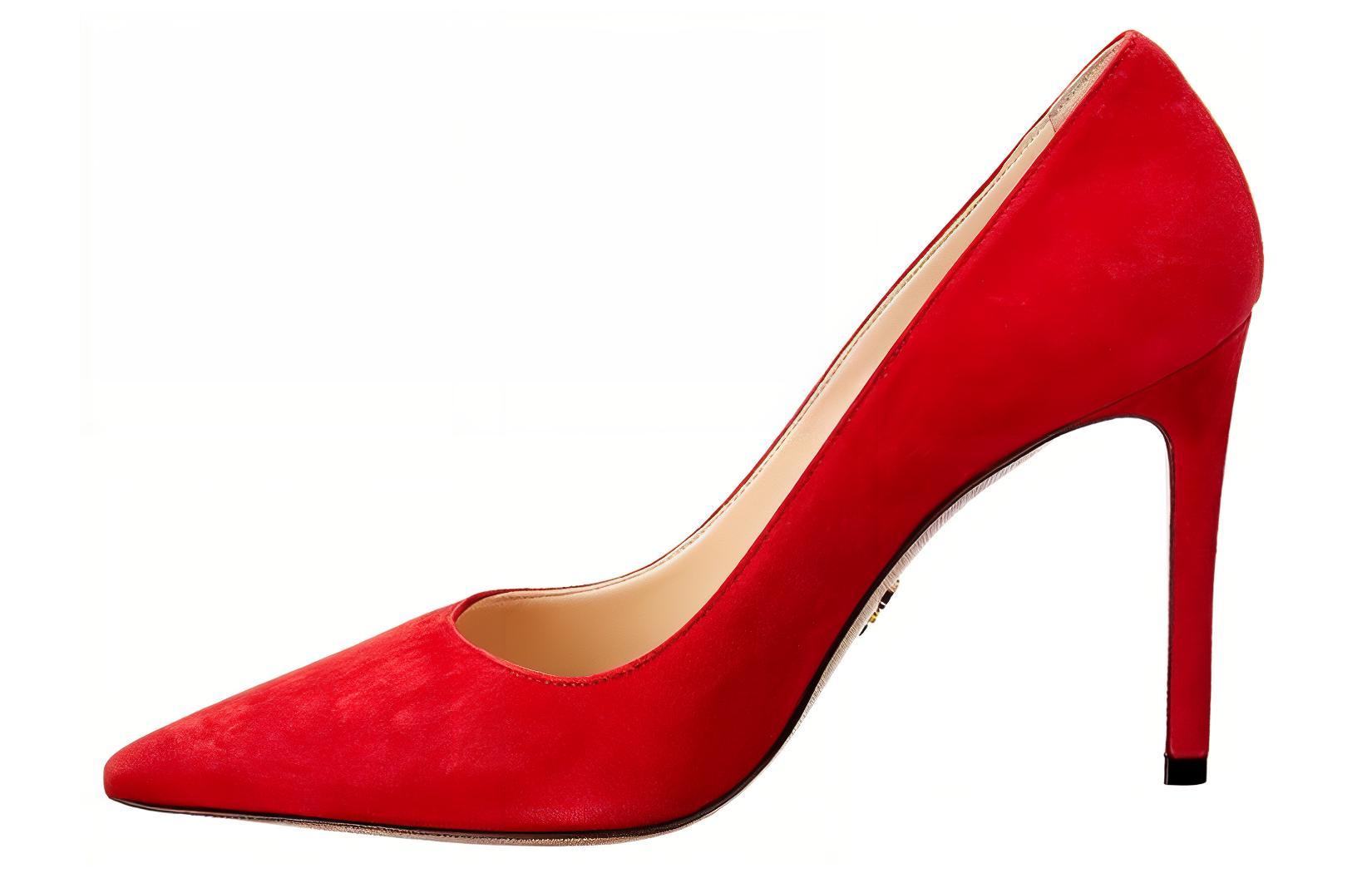 (Women) Prada Pointed Toe Stiletto 'Red Leather' 1I834I008F0011