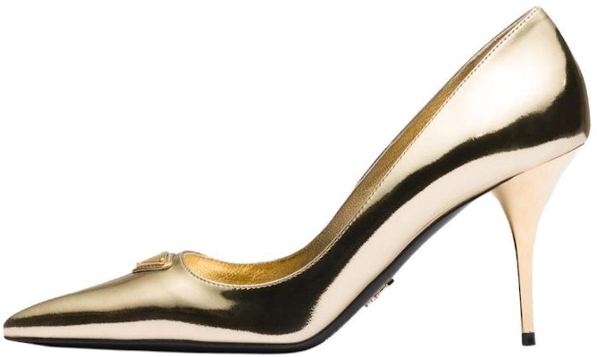 (Women) Prada Pointed Toe Stiletto Heels 'Metallic Gold' 8.5cm 1I001N_3AU1_F0522_F_085 Buy (Women) Prada Pointed Toe Stiletto Heels 'Metallic Gold' 8.5cm 1I001N_3AU1_F0522_F_085