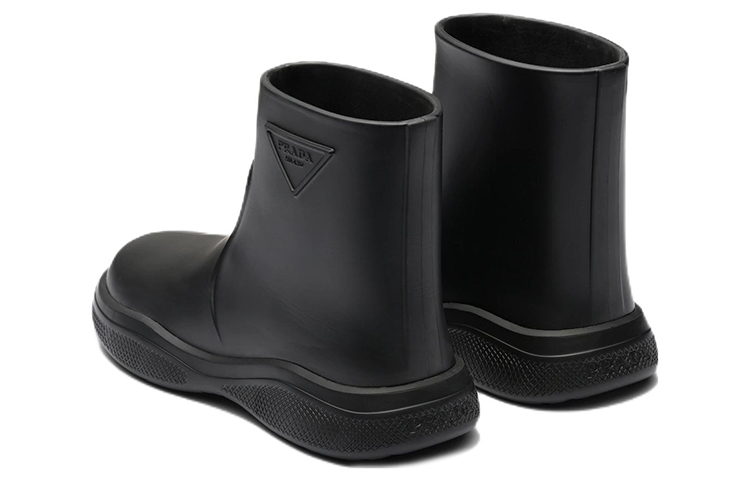 Shop (W) Botas de Lluvia Prada Negras de Goma 1T859M_3LKD_F0002_F_025