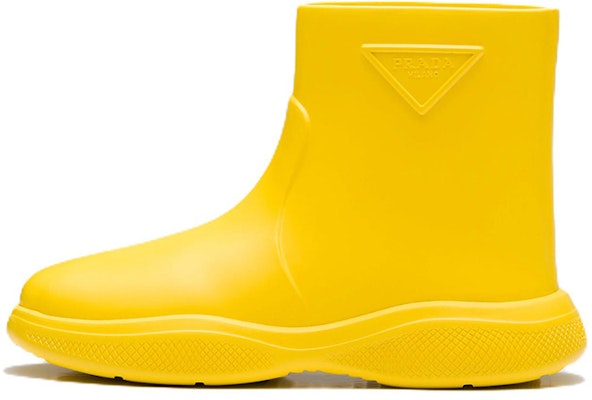 (W) Botas de Lluvia Prada Pull-On Amarillo Goma 1T859M_3LKD_F0377_F_025 Buy (W) Botas de Lluvia Prada Pull-On Amarillo Goma 1T859M_3LKD_F0377_F_025