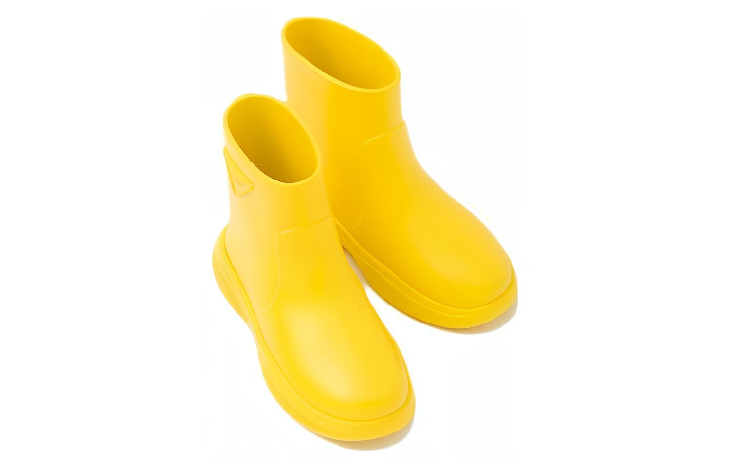 Lookbook (W) Prada Pull-On Boot Hujan Karet Kuning Cerah 1T859M_3LKD_F0377_F_025