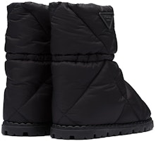 PRADA 普拉達 加襯尼龍織物短靴 黑色 Lookbook PRADA 普拉達 加襯尼龍織物短靴 黑色