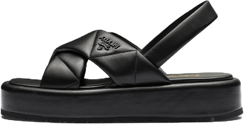 (W) Sandali Prada in Pelle Trapuntata Slingback ''Neri'' 1XZ749_038_F0002_F_035 Buy (W) Sandali Prada in Pelle Trapuntata Slingback ''Neri'' 1XZ749_038_F0002_F_035