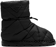 Order PRADA 普拉达 絎縫尼龍 戶外休閒雪地靴 女款 黑色