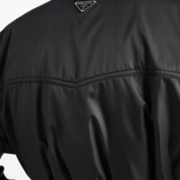 Details for (Women) PRADA Re-Nylon Black Single-Breasted Loose Fit Aviator Jacket for Women. 29C182-1WQ8--S-OOO