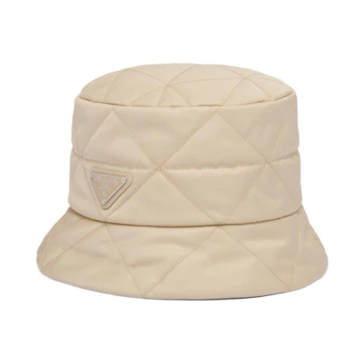(Women) PRADA Re-Nylon Fisherman Hat Beige 1HC325-2DV4-F0F24