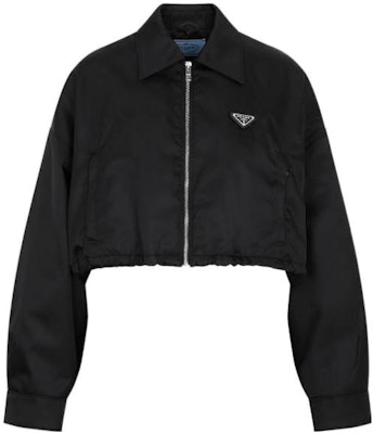 (W) Chaqueta Prada Re-Nylon FW22 Negra Cropped de Manga Larga y Cintura Ajustada. 292101-1WQ8-F0002 Buy (W) Chaqueta Prada Re-Nylon FW22 Negra Cropped de Manga Larga y Cintura Ajustada. 292101-1WQ8-F0002