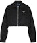Order (W) Chaqueta Prada Re-Nylon FW22 Negra Cropped de Manga Larga y Cintura Ajustada. 292101-1WQ8-F0002