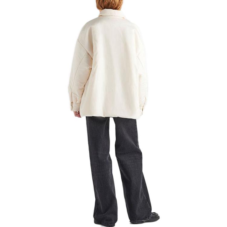 Shop (Women) PRADA Re-Nylon FW23  White Logo Patch Loose Fit Long Sleeve Jacket. 291968-1WQ9-F0009-S-212