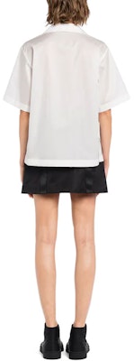 (Women) PRADA Re-Nylon Gabardine UV Protection Shirt White 240691-1YFL-F0009-S-202 Shop (Women) PRADA Re-Nylon Gabardine UV Protection Shirt White 240691-1YFL-F0009-S-202