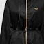 Sizing (W) PRADA Re-Nylon 抽繩連帽拉鍊外套 黑色 29E097-1WQ8-F0002-S-232