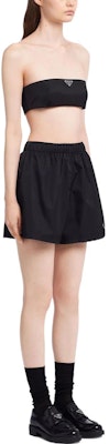 (W) PRADA Re-Nylon SS22 Seluar Pendek Kasual Hitam Pinggang Elastik dengan Logo. 22C757-1WQ8-F0002 Purchase (W) PRADA Re-Nylon SS22 Seluar Pendek Kasual Hitam Pinggang Elastik dengan Logo. 22C757-1WQ8-F0002