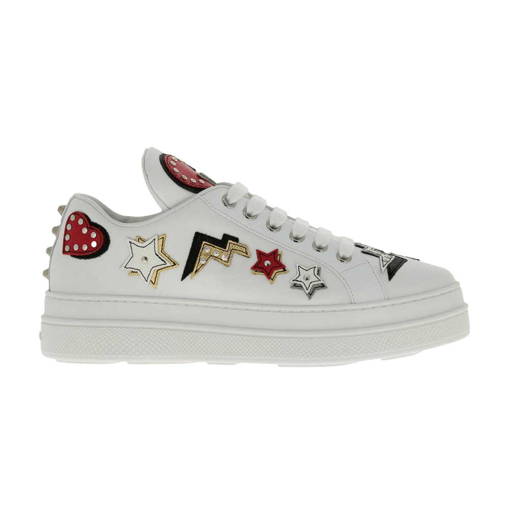 (Women) Prada Robot Leather Platform 'Heart Patches'  1E319L-3I8N