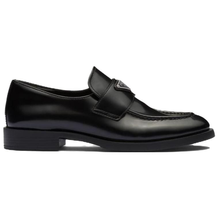 (W) Prada Round Toe Slip-On Loafers 'Black' 圖 2