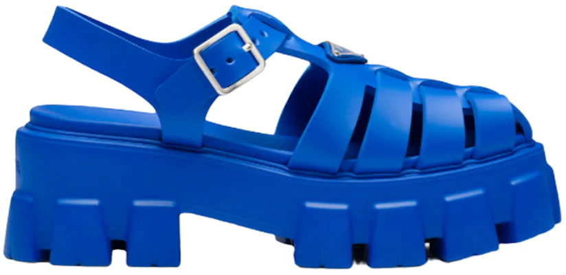 (Women) Prada Rubber Chunky-Heel Buckle Sandals 'Light Blue' 1X853M_3LKK_F0013_F_055 Order (Women) Prada Rubber Chunky-Heel Buckle Sandals 'Light Blue' 1X853M_3LKK_F0013_F_055
