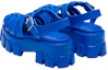 Shop (Women) Prada Rubber Chunky-Heel Buckle Sandals 'Light Blue' 1X853M_3LKK_F0013_F_055