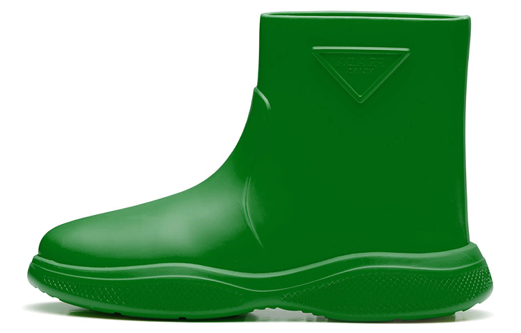 (W) Prada Rubber Fashion Ankle Boot 'Apple Green'
