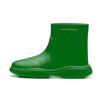(W) Prada Rubber Fashion Ankle Boot 'Apple Green'