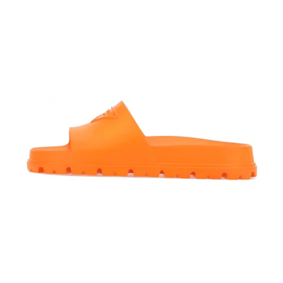 (W) Prada Rubber Logo Slide 'Orange'
