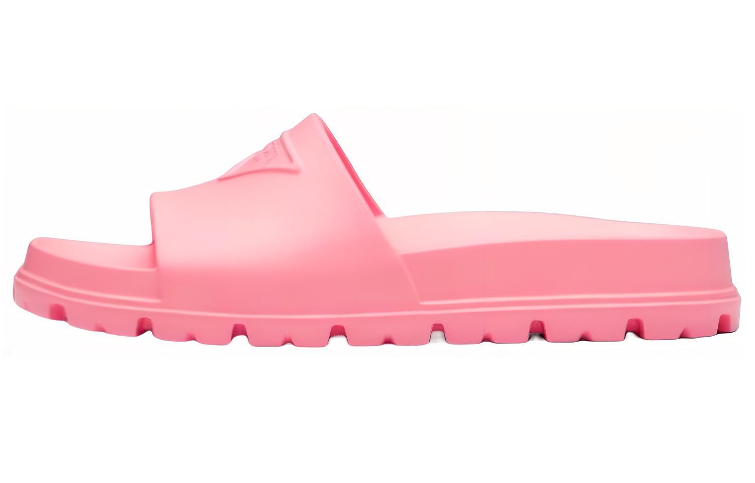 Buy (W) Prada Sandal Logo Karet 'Pink' 1XX626_3LKV_F0638_F_020