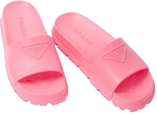 (W) Prada Selipar Logo Getah 'Merah Jambu' 1XX626_3LKV_F0638_F_020 Order (W) Prada Selipar Logo Getah 'Merah Jambu' 1XX626_3LKV_F0638_F_020