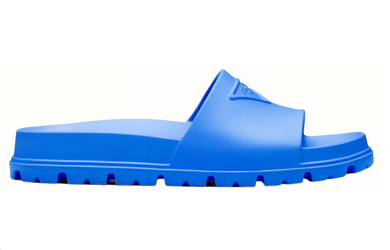 Order PRADA 普拉達 徽標橡膠拖鞋 女款 藍色