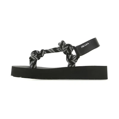 (W) Prada Sandal 'Black White'