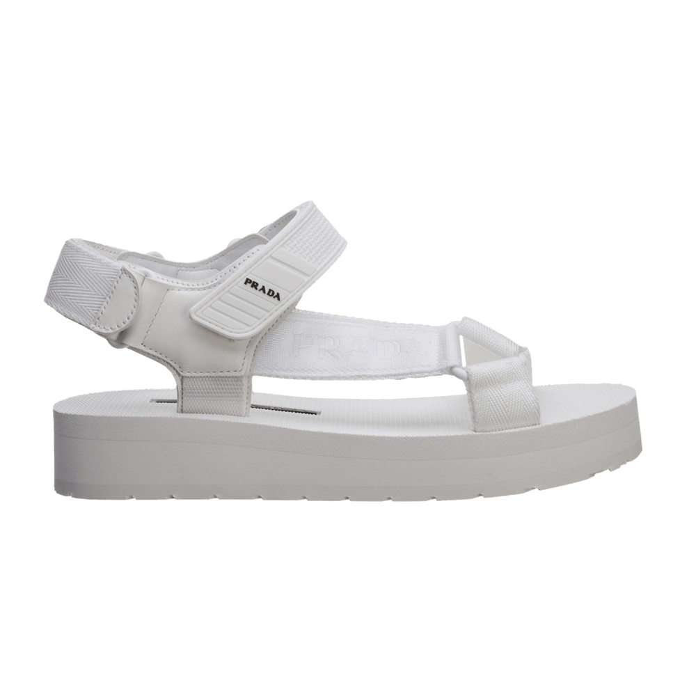 Buy (W) 프라다 화이트 샌들 (Prada White Sandal) 1X363L-2OGD-F0009