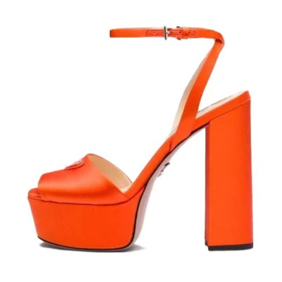 (W) Prada Sandals 'Orange CMFT Fashion'