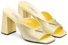 Lookbook (W) Prada Satin Kristallbesetzte Chunky Heel Mule ''Gelber Modesandale'' 1XX642_2AWL_F068X_F085