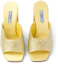 Purchase (W) Prada Satin Kristallbesetzte Chunky Heel Mule ''Gelber Modesandale'' 1XX642_2AWL_F068X_F085