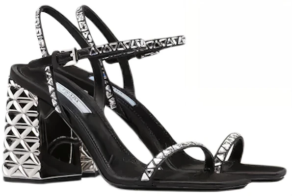 PRADA 普拉達 仿水晶裝飾緞面時尚涼拖 女款 水晶色 Order PRADA 普拉達 仿水晶裝飾緞面時尚涼拖 女款 水晶色