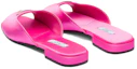 Shop (W) Sandali Piatto Prada Satin ''Logo Triangolo Smaltato Rosa'' 1XX643_049_F0638_F_010