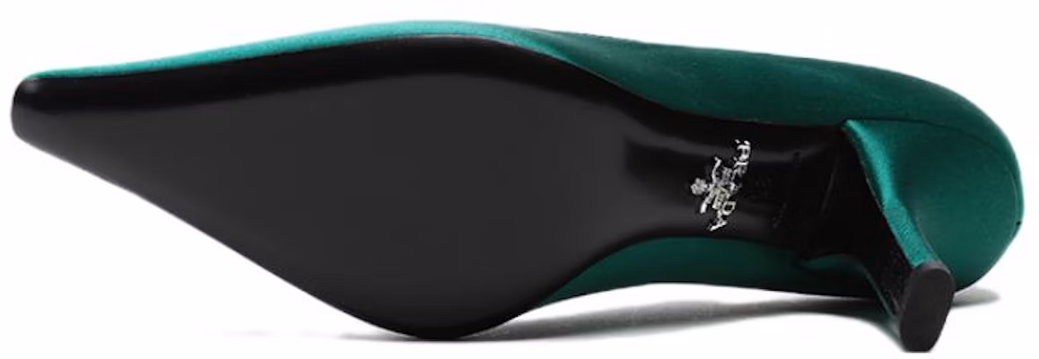 (Women) Prada Satin High-Heeled Pumps 'Green' 1I718L_049_F0458_F_090 Details for (Women) Prada Satin High-Heeled Pumps 'Green' 1I718L_049_F0458_F_090