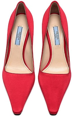 (W) Prada Satin Pumps 'Merah Menyala' 1I718L_049_F068Z_F_090 Shop (W) Prada Satin Pumps 'Merah Menyala' 1I718L_049_F068Z_F_090