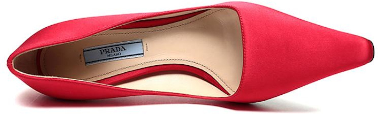 (W) Prada Satin Pumps 'Merah Menyala' 1I718L_049_F068Z_F_090 Purchase (W) Prada Satin Pumps 'Merah Menyala' 1I718L_049_F068Z_F_090