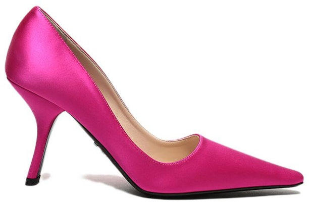 (W) Tacones Altos de Satén Prada 'Magenta' 1I718L_049_F0638_F_090 Order (W) Tacones Altos de Satén Prada 'Magenta' 1I718L_049_F0638_F_090