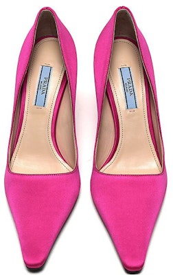 (W) Tacones Altos de Satén Prada 'Magenta' 1I718L_049_F0638_F_090 Shop (W) Tacones Altos de Satén Prada 'Magenta' 1I718L_049_F0638_F_090